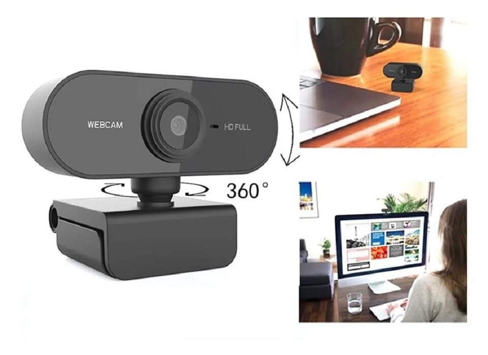Webcam 1080p Full Hd Câmera Computador Microfone W18 - Imagem 3